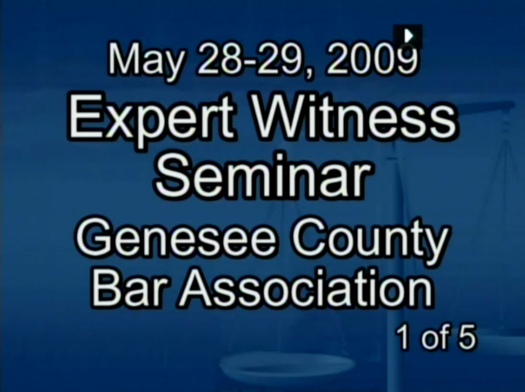 Expert Witness Seminar